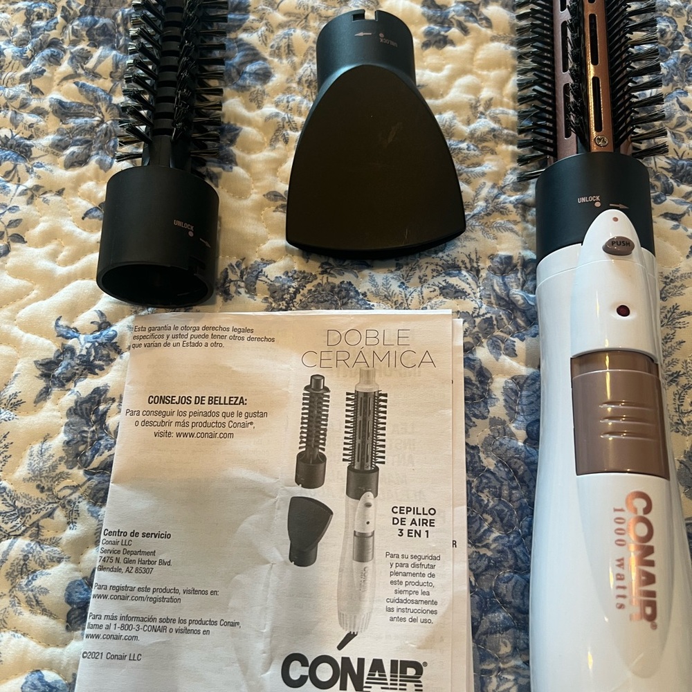 Conair Double Ceramic White Hair Styler with Attachments - Picture 5 of 5